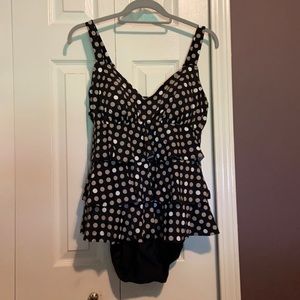 Polka dot swimsuit